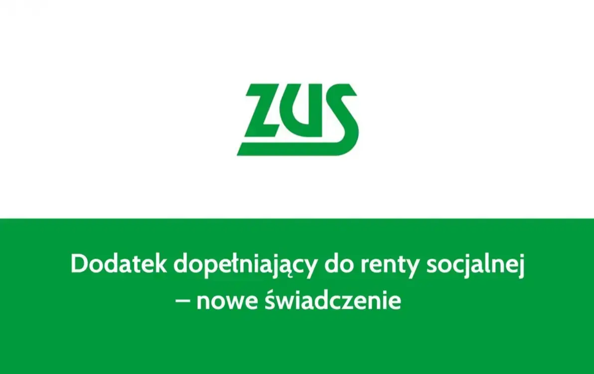 Baner ZUS Dodatek dopełniający do renty socjalnej - nowe świadczenie